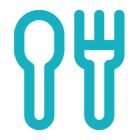 Icon with spoon and fork