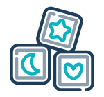 Icon of playing blocks